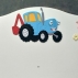 Детская кровать «Весёлый Трактор» для мальчиков